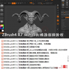 【110002]ZBrush4R7从入门到精通视频教程(LZ)ZB中文视频教程