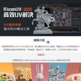 【142001】RizomUV 2020高效UV解决方案教程【实用经验】